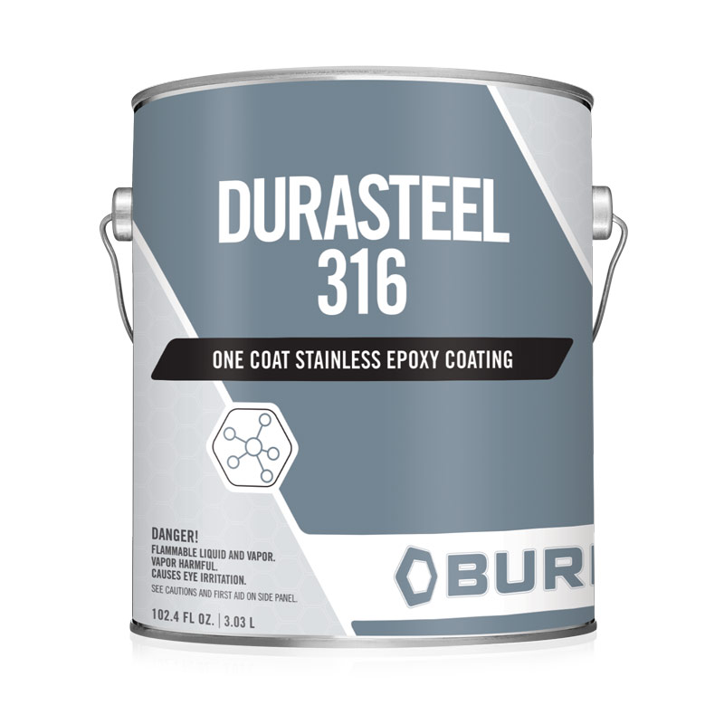 Stainless Steel Gray Water-Based Epoxy Metal Primer Coating Dura-Steel 316™ O.C.